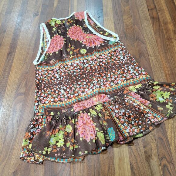Eyeshadow Boho Flowy Hippie Festival Vest Size Small - Picture 4 of 10